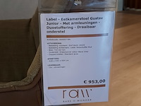 4x eetkamerstoel label, gustav junior, draaibaar - afbeelding 3 van  10