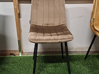 4x eetkamerstoel, lichtbruin - afbeelding 2 van  4