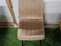 4x eetkamerstoel, lichtbruin - afbeelding 3 van  4