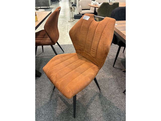 4x eetkamerstoel melissa, cognac - afbeelding 1 van  2