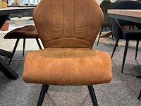 4x eetkamerstoel melissa, cognac - afbeelding 2 van  2