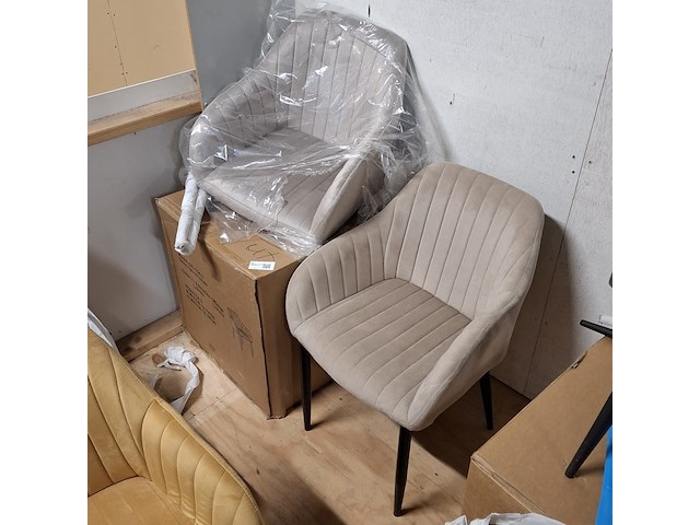 4x eetkamerstoel met armleuning - afbeelding 4 van  4