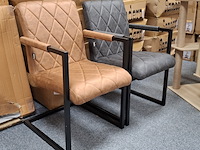 4x eetkamerstoel met armleuning - afbeelding 1 van  9