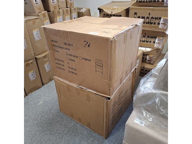 4x eetkamerstoel met armleuning - afbeelding 8 van  9