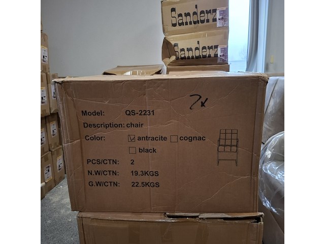 4x eetkamerstoel met armleuning - afbeelding 9 van  9