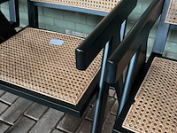 4x eetkamerstoel rattan/hout , woood, gunn, zwart / bruin - afbeelding 5 van  7