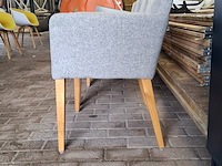 4x eetkamerstoel, sateliet, grijs - afbeelding 5 van  10