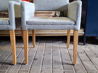 4x eetkamerstoel, sateliet, grijs - afbeelding 6 van  10