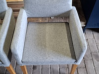 4x eetkamerstoel, sateliet, grijs - afbeelding 7 van  10