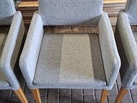 4x eetkamerstoel, sateliet, grijs - afbeelding 8 van  10