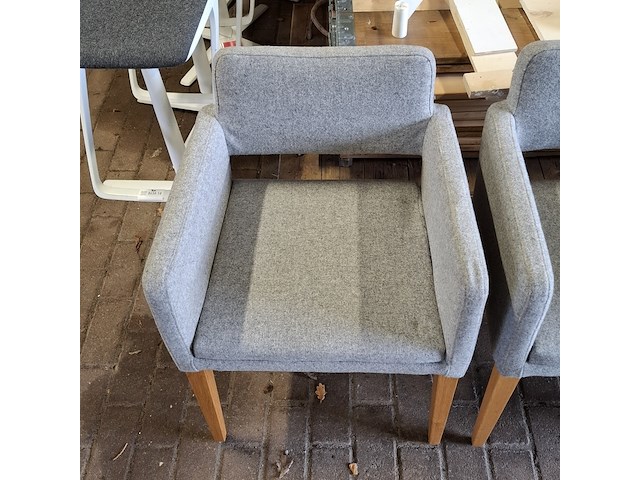 4x eetkamerstoel, sateliet, grijs - afbeelding 10 van  10