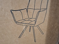 4x eetkamerstoel, tribeca | draaibaar, antraciet, 2025 - afbeelding 2 van  3