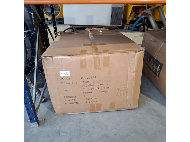 4x eetkamerstoel velvet, green, 2026 - afbeelding 2 van  2