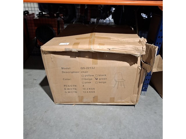 4x eetkamerstoel velvet, green, 2026 - afbeelding 2 van  2