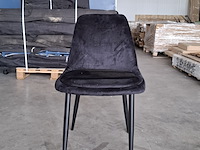 4x eetkamerstoel, velvet, zwart, 2026 - afbeelding 2 van  6