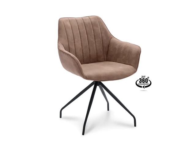 4x eetkamerstoel, white label living , brody - afbeelding 1 van  4