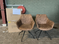 4x eetkamerstoel, white label living , brody - afbeelding 2 van  4