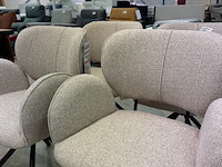 4x eetkamerstoelen bella, geweven, beige - afbeelding 2 van  7