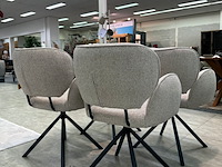4x eetkamerstoelen bella, geweven, beige - afbeelding 4 van  7