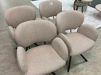 4x eetkamerstoelen bella, geweven, beige - afbeelding 7 van  7