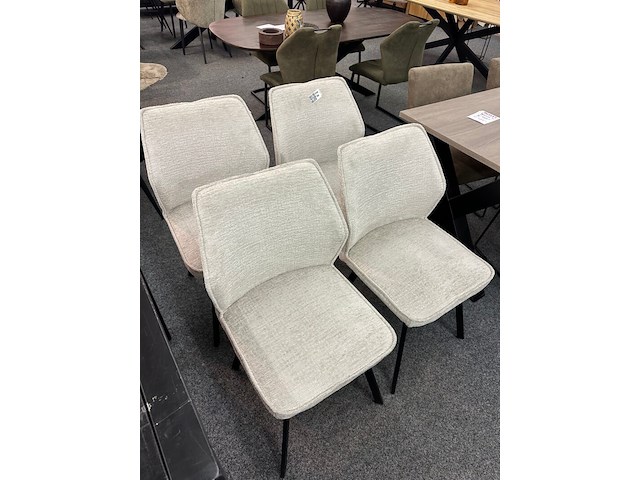4x eetkamerstoelen janis, geweven, beige - afbeelding 2 van  5