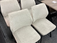 4x eetkamerstoelen janis, geweven, beige - afbeelding 2 van  5