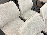4x eetkamerstoelen janis, geweven, beige - afbeelding 3 van  5