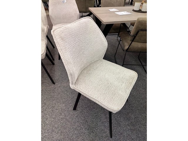 4x eetkamerstoelen janis, geweven, beige - afbeelding 4 van  5
