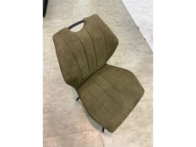 4x eetkamerstoelen jonas, microvezel, groen - afbeelding 7 van  8