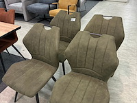 4x eetkamerstoelen jonas, microvezel, groen - afbeelding 8 van  8