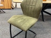 4x eetkamerstoelen pieter, microvezel, groen - afbeelding 6 van  6