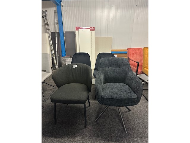 4x eetkamerstoelen, zwart - afbeelding 3 van  8