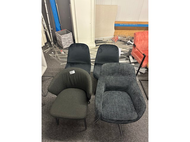 4x eetkamerstoelen, zwart - afbeelding 4 van  8