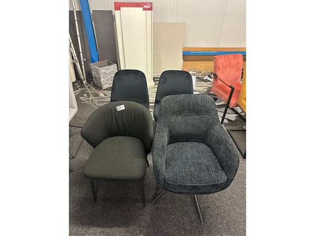 4x eetkamerstoelen, zwart - afbeelding 5 van  8
