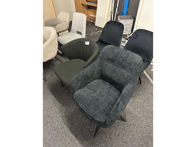 4x eetkamerstoelen, zwart - afbeelding 7 van  8
