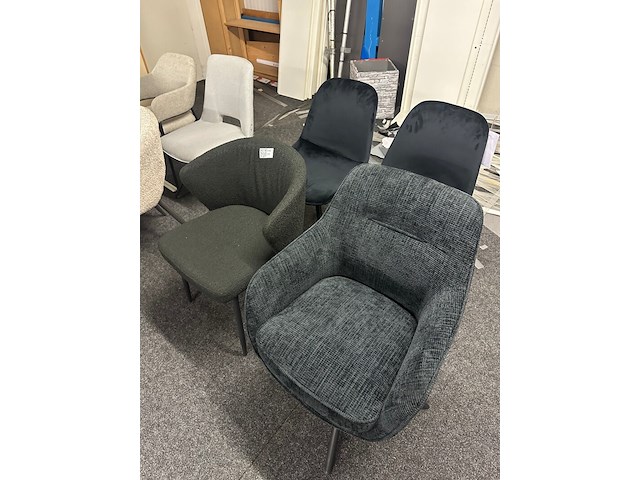 4x eetkamerstoelen, zwart - afbeelding 8 van  8