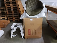 4x eetkamerstoel/kuipstoel sanderz, columbia, groen, 2025 - afbeelding 1 van  1