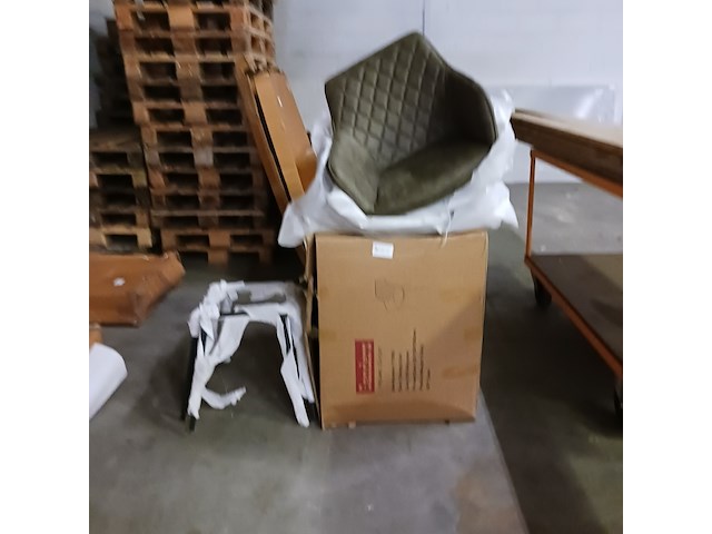 4x eetkamerstoel/kuipstoel sanderz, columbia, groen, 2025 - afbeelding 1 van  1