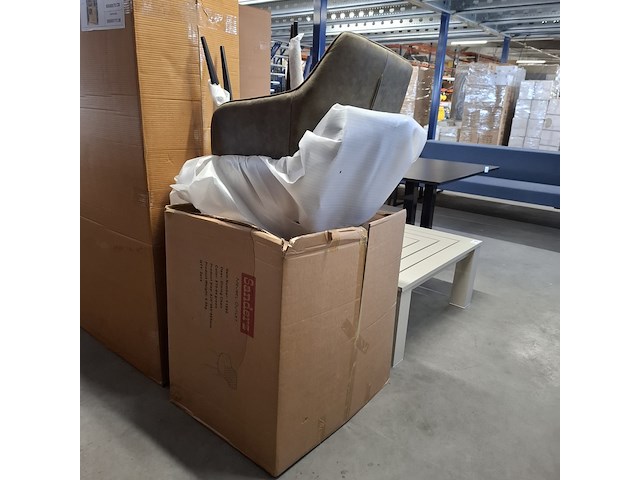 4x eetkamerstoel/kuipstoel sanderz, columbia, groen, 2025 - afbeelding 1 van  1