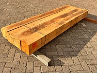 4x eiken balken fijnbezaagd, 200x200mm, lengte 250cm - afbeelding 2 van  3