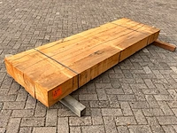 4x eiken balken fijnbezaagd, 200x200mm, lengte 250cm - afbeelding 2 van  3