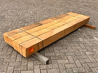 4x eiken balken fijnbezaagd, 200x200mm, lengte 270cm - afbeelding 2 van  3