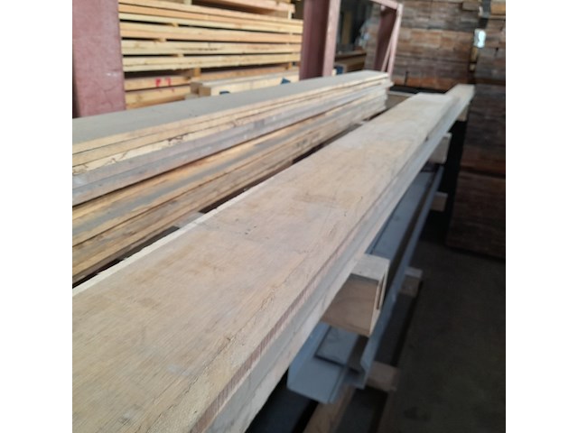 4x eiken en hardhouten balken divers, lengte 360-560 cm - afbeelding 2 van  4