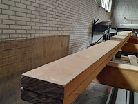 4x eiken en hardhouten balken divers, lengte 360-560 cm - afbeelding 3 van  4