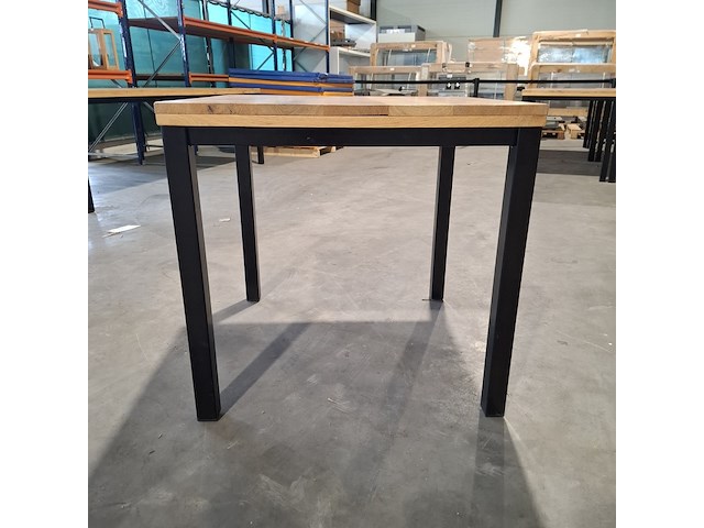 4x eiken horeca/ kantine tafels - afbeelding 6 van  10