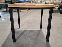 4x eiken horeca/ kantine tafels - afbeelding 6 van  10