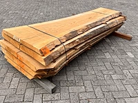 4x eiken stam gezaagd, 80x770mm, lengte 235cm - afbeelding 2 van  3
