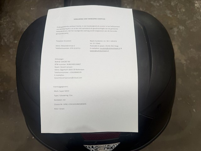 4x elektrische scooter, super soco, cux - afbeelding 3 van  16