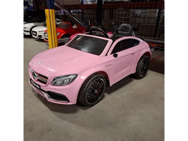 4x elektrische speelauto's voor kinderen, mercedes, roze - afbeelding 5 van  26