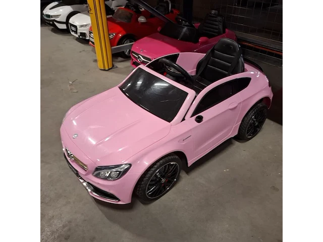 4x elektrische speelauto's voor kinderen, mercedes, roze - afbeelding 6 van  26